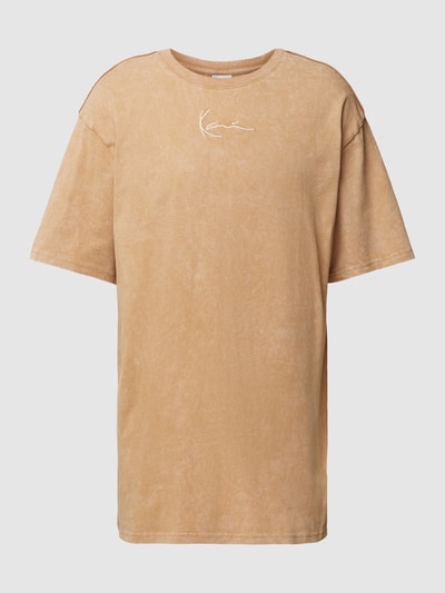 KARL KANI T-shirt met extra brede schouders Beige - 2