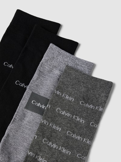 CK Calvin Klein Socken mit Label-Stitching im 4er-Pack Black 2