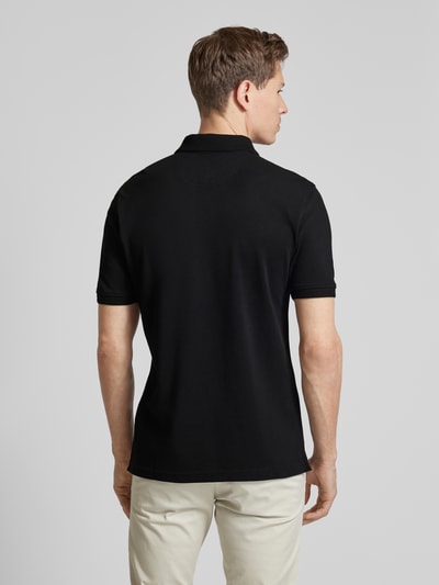 Brax Regular Fit Poloshirt mit Label-Print Modell 'Pete' Black 5