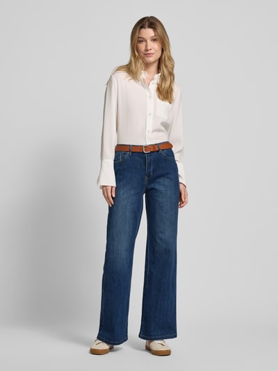 Buena Vista Wide Leg Jeans im 5-Pocket-Design Dunkelblau 1