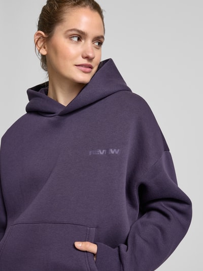 Review Hoodie mit Logo-Print Purple 3