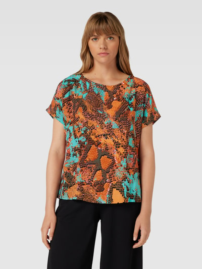 Christian Berg Woman Blusenshirt mit Allover-Print Tuerkis 4