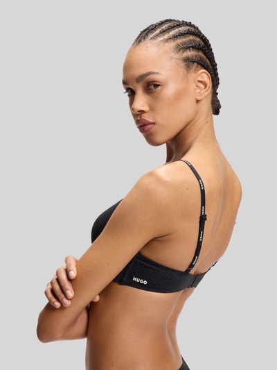 HUGO BH im Leo-Print mit Allover-Muster Modell 'SHADOW BRALETTE' Black 5