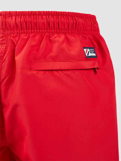 Superdry Badehose mit Reißverschlusstasche Rot 5