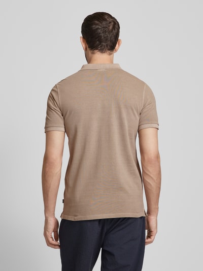 JOOP! Jeans Regular fit poloshirt in effen design, model 'Ambrosio' Taupe - 5