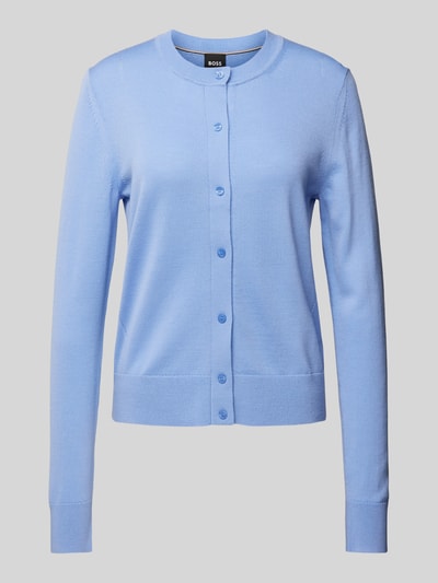 Spannende Damen Strickjacke Hellblau Ebenbild