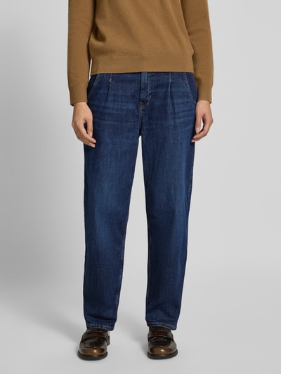 s.Oliver RED LABEL Jeansy o kroju barrel leg z mieszanki bawełny Jeansowy niebieski 4