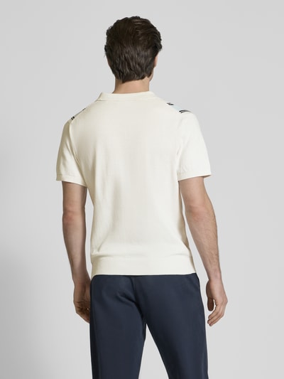 Lindbergh Freizeithemd mit Polokragen Offwhite 5
