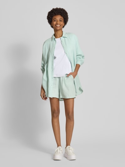Only Oversized blouse van puur katoen, model 'THYRA' Mintgroen - 1