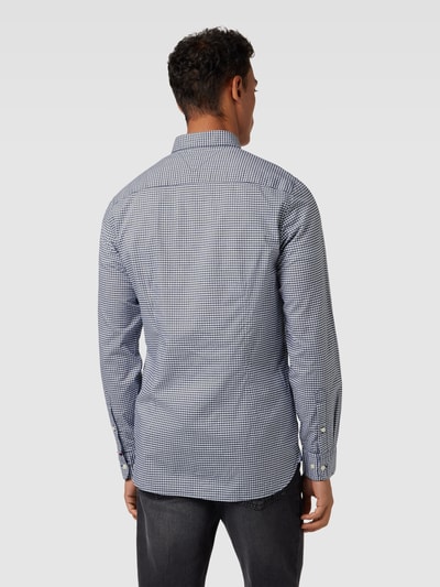 Tommy Hilfiger Slim fit vrijetijdsoverhemd met button-downkraag, model 'FLEX' Marineblauw - 5