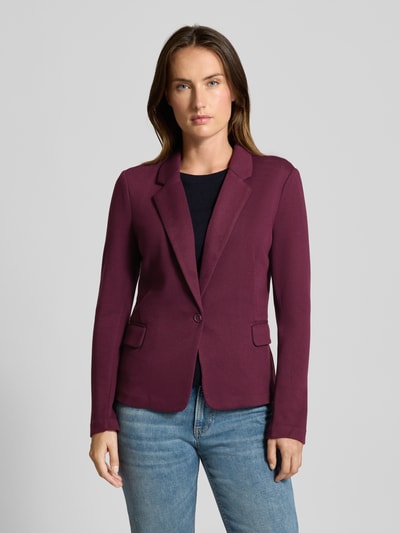 VERO MODA Regular fit korte blazer met katoen, model 'JULIA' Bordeaux - 4