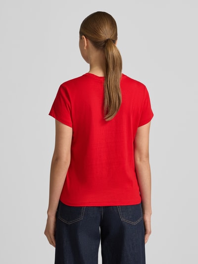 Polo Ralph Lauren T-shirt z wyhaftowanym logo Ciemnoczerwony 5