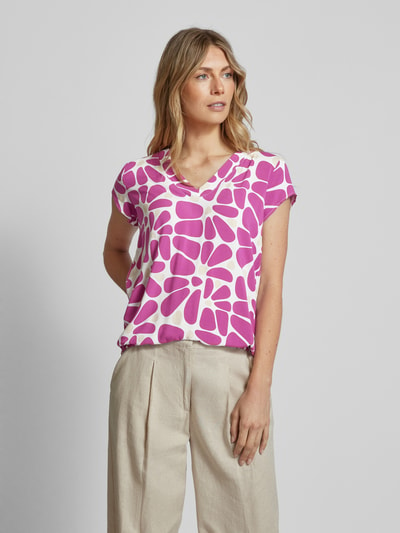 Tom Tailor Blouse met V-hals Felroze - 4