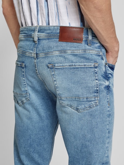 BOSS Orange Tapered fit jeans in 5-pocketmodel, model 'TABER' Lichtblauw - 3