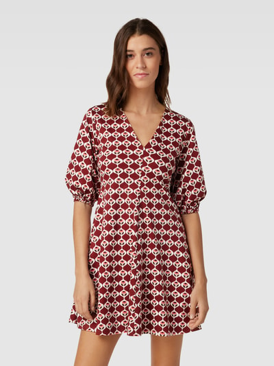 Weekend Max Mara Mini-jurk met all-over motief, model 'CINGHIA' Roestrood - 4