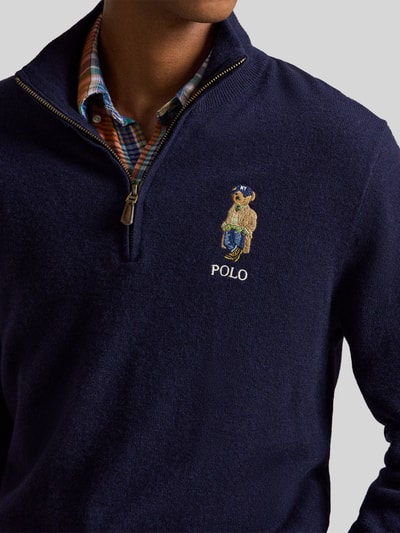 Polo Ralph Lauren Regular Fit Pullover aus reiner Wolle Marine 3