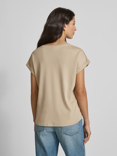 monari Regular fit T-shirt van puur katoen met motiefprint Beige - 5