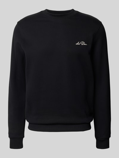 Les Deux Bluza z prążkowanymi wykończeniami model ‘Diaz’ Czarny 2