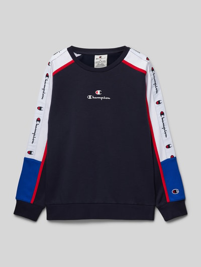 CHAMPION Sweatshirt mit Label-Print Marine 1