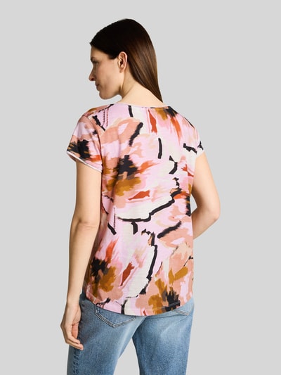 Tom Tailor Regular Fit T-Shirts aus reiner Baumwolle Hellrot 5