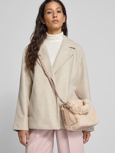 Coccinelle Handtas met imitatiebont, model 'BOHEME' Zand - 1