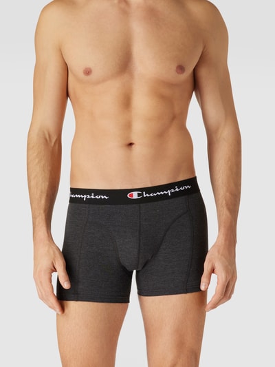 CHAMPION Boxershort met labelprint in een set van 2 stuks Donkergrijs gemêleerd - 1