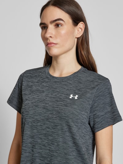 Under Armour T-Shirt mit Logo-Print Modell 'Tech Textured' Black 3