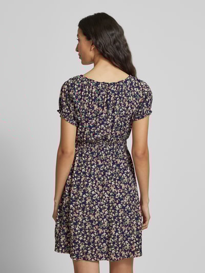 Apricot Minikleid aus Viskose mit Schlüsselloch-Ausschnitt Marine 5