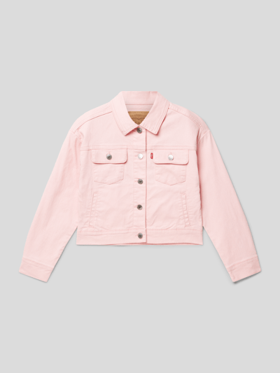 Levi’s® Kids Jeansjacke mit Label-Details Modell 'BAGGY' Rosa 1