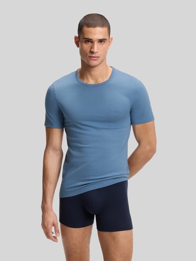 BOSS T-shirty o kroju slim fit z czystej bawełny w zestawie 3 szt. Niebieski 5