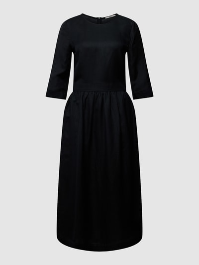 Esprit Midi-jurk met plooien Zwart - 2
