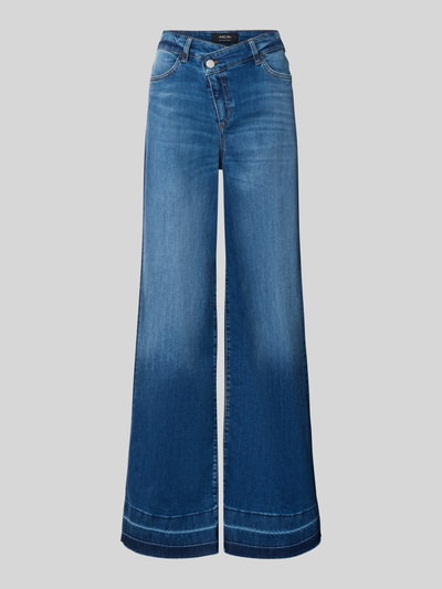 Marc Cain High Waist Bootcut Jeans mit breitem Saum Jeansblau 2