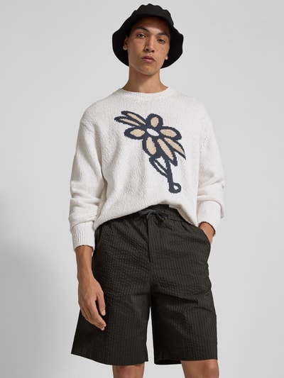 MAISON KITSUNÉ Shorts mit Tunnelzug Dunkelgruen 3