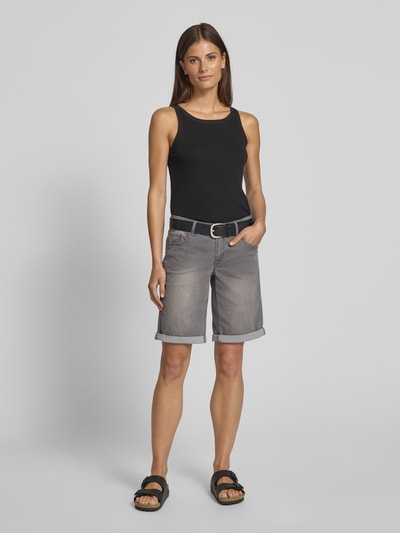 Buena Vista Szorty jeansowe o kroju regular fit z 5 kieszeniami model ‘Italy’ Jasnoszary 1