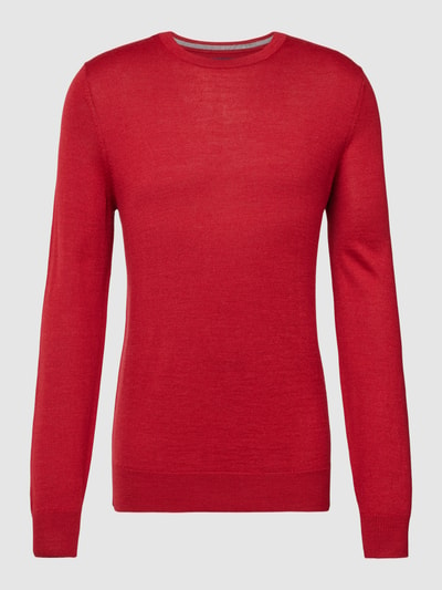 Christian Berg Men Pullover aus Woll-Mix Rot Melange 2