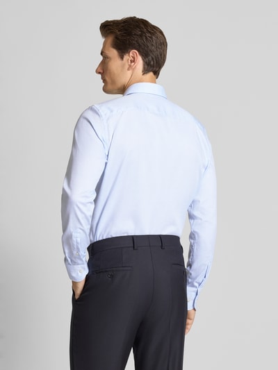 Profuomo Regular Fit Business-Hemd mit Knopfleiste Bleu 5