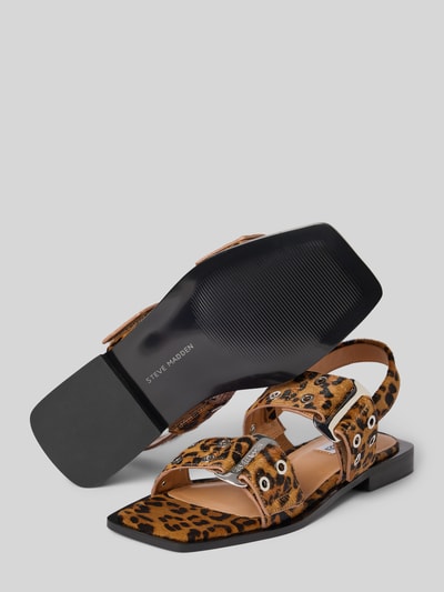 Steve Madden Sandalen mit Klettverschluss Modell 'SARIA' Cognac 4