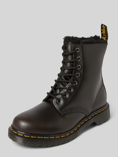Dr. Martens Kozaki sznurowane z detalem z logo model ‘Serena’ Czarny 1