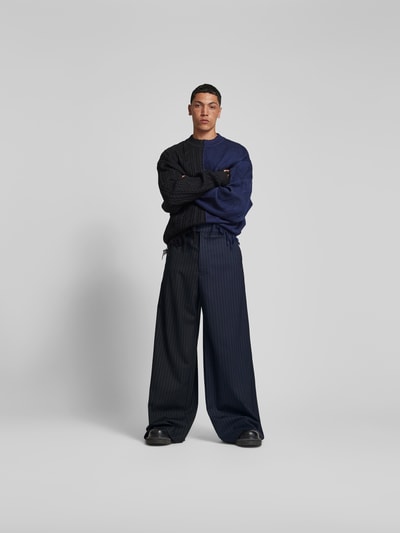 VETEMENTS Straight Fit Anzughose aus Viskose Black 1