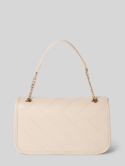 VALENTINO BAGS Handtas met doorgestikte naden en labelapplicatie, model 'MANSION' Offwhite - 3