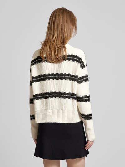 Vero Moda Pullover mit Streifenmuster Modell 'DAZZLE' Beige 5