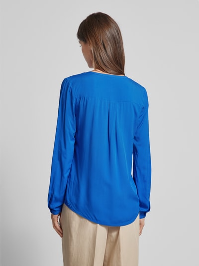 Christian Berg Woman Blouse met serafinohals Marineblauw - 5