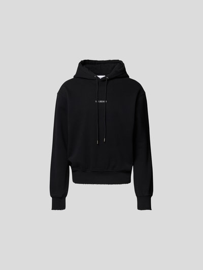 HAN Kjobenhavn Hoodie im Distressed-Look Black 2