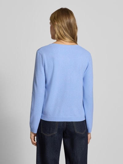PIECES Regular fit pullover met V-hals, model 'BREE' Lavendel gemêleerd - 5