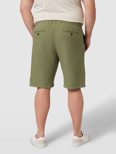 MARC O’POLO PLUS PLUS SIZE Bermudas aus Baumwoll-Leinen-Mix Modell 'Salo' Oliv 5
