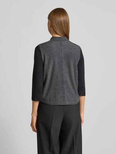 Christian Berg Woman Wollshirt mit Umlegekragen Mittelgrau Melange 5