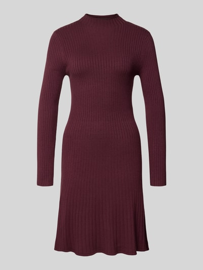VERO MODA Leicht ausgestelltes Strickkleid aus Viskose-Mix Modell 'NANCY' Bordeaux 2