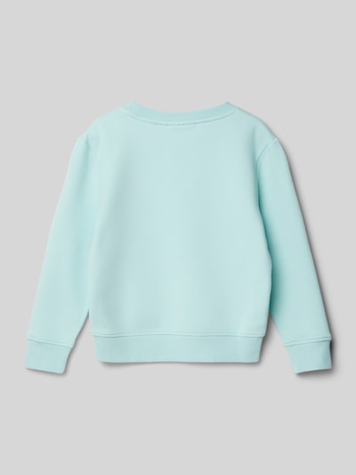 Tom Tailor Regular Fit Sweatshirt mit Baumwolle und Puffdruck Mint 3