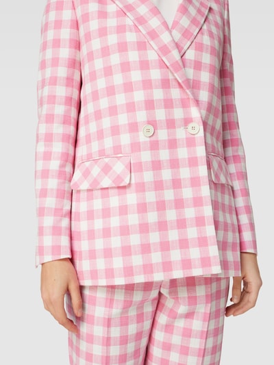 Marc Cain Blazer met ruitjesmotief Roze - 3