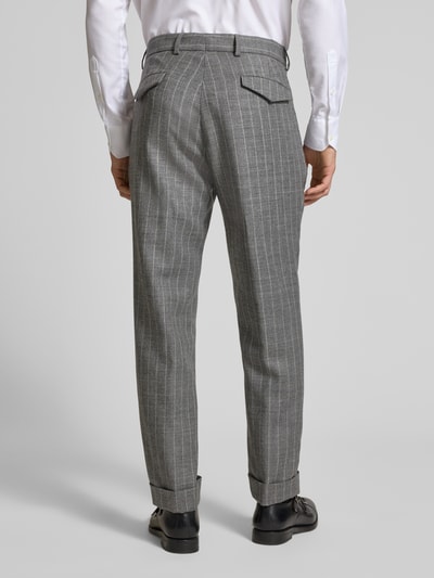 CG - Club of Gents Stoffen broek met Franse steekzakken, model 'Obey' Middengrijs - 5